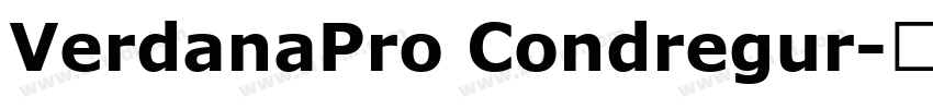 VerdanaPro Condregur字体转换